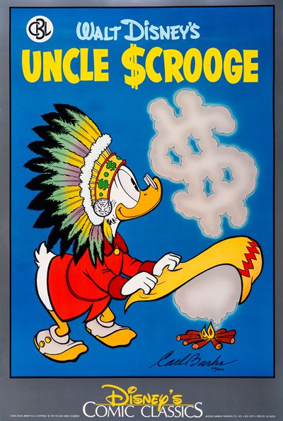 Carl Barks – Poster a Tiratura Limitata #50 – Autografato - Another Raimbow - 1987