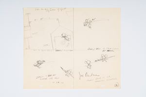 Barbera Joe - "Tom & Jerry - Designs On Jerry" - Storyboard originale - 1955