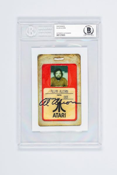 Allan Alcorn – Inventore Videogioco Pong – Autografo su Foto – 10x15 CM - Cert. Beckett