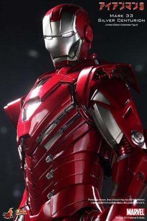 Iron Man - Robert Downey Jr. - Hot Toys – Action figure - Silver Centurion - Mark 33