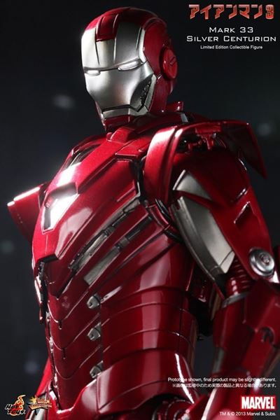 Iron Man - Robert Downey Jr. - Hot Toys – Action Figure - Silver Centurion - Mark 33