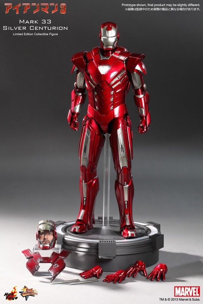 Iron Man - Robert Downey Jr. - Hot Toys – Action Figure - Silver Centurion - Mark 33