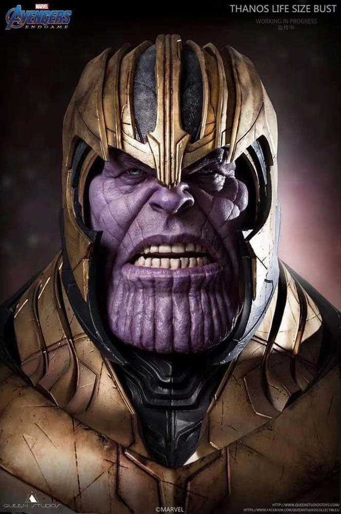 Thanos - Lifesize Bust - Queen Studios Collectibles - in Scala 1:1 - Edizione Limitata di 666 Pez...