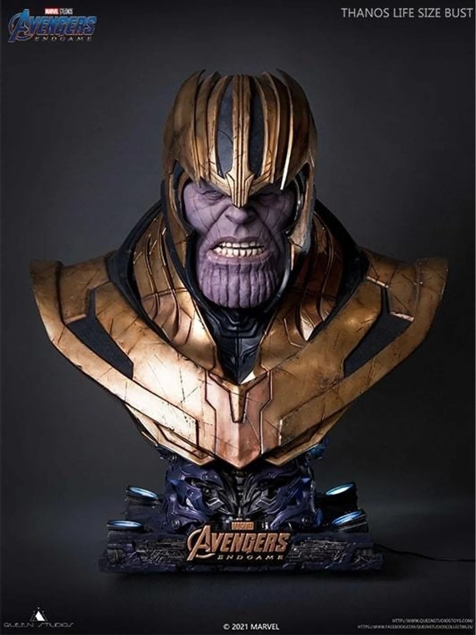 Thanos - Lifesize Bust - Queen Studios Collectibles - in Scala 1:1 - Edizione Limitata di 666 Pez...