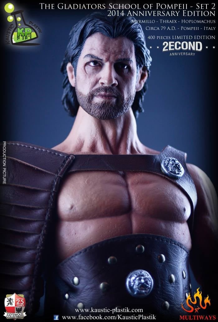 Gladiator School Of Pompeii – Action Figure - Kaustic Plastik – Limitata 400 Pz