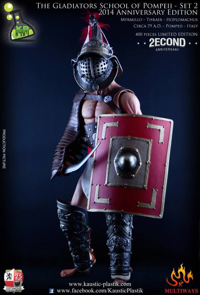 Gladiator School Of Pompeii – Action Figure - Kaustic Plastik – Limitata 400 Pz