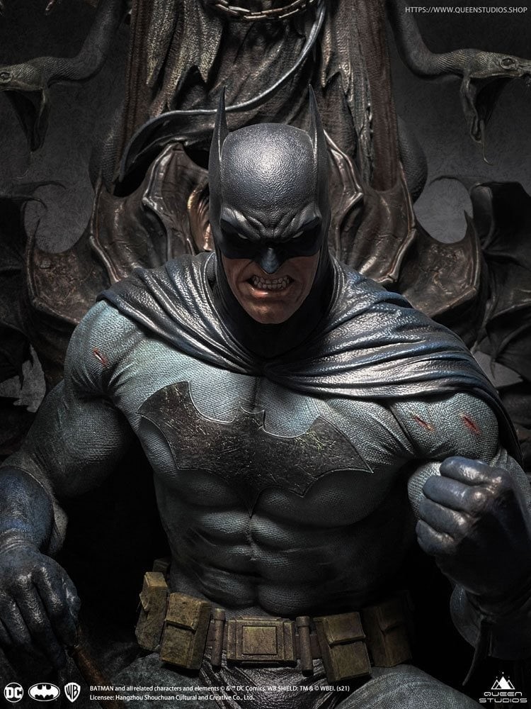 Batman On Throne - Queen Studios - DC Statue - Scala 1:4 - "exclusive Premium Edition" - Limitata...