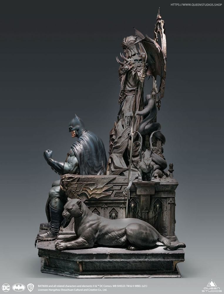 Batman On Throne - Queen Studios - DC Statue - Scala 1:4 - "exclusive Premium Edition" - Limitata...