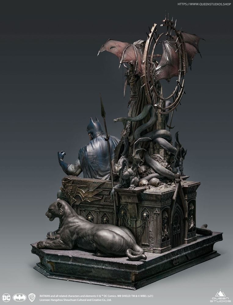 Batman On Throne - Queen Studios - DC Statue - Scala 1:4 - "exclusive Premium Edition" - Limitata...