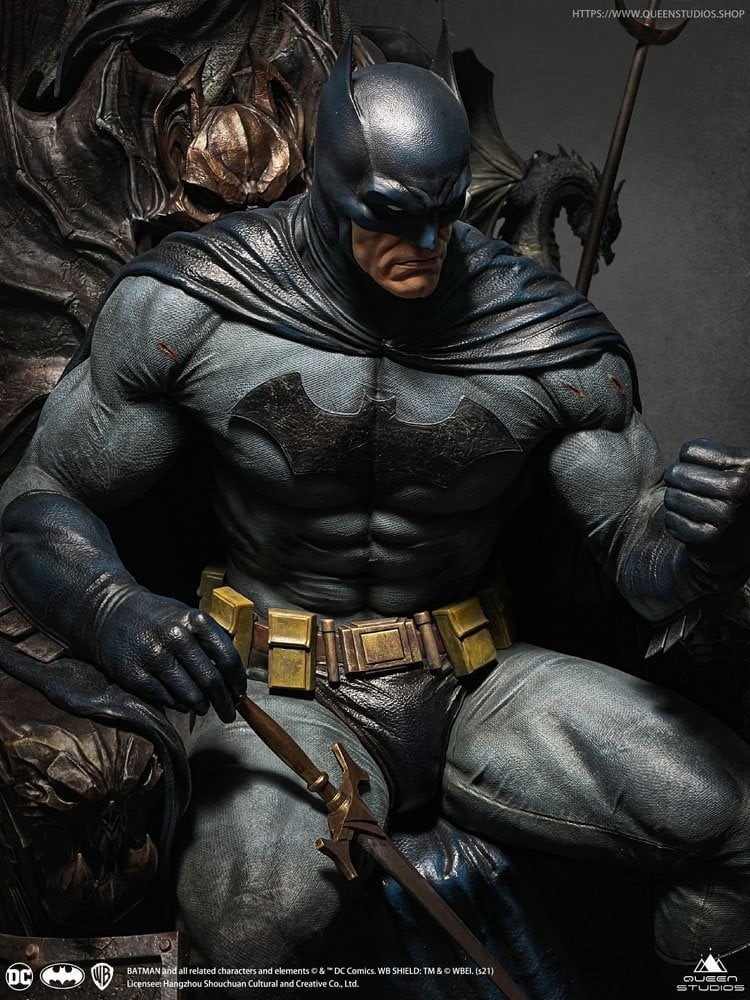 Batman On Throne - Queen Studios - DC Statue - Scala 1:4 - "exclusive Premium Edition" - Limitata...