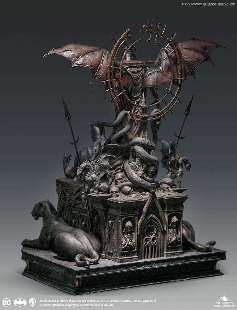 Batman On Throne - Queen Studios - DC Statue - Scala 1:4 - "exclusive Premium Edition" - Limitata...