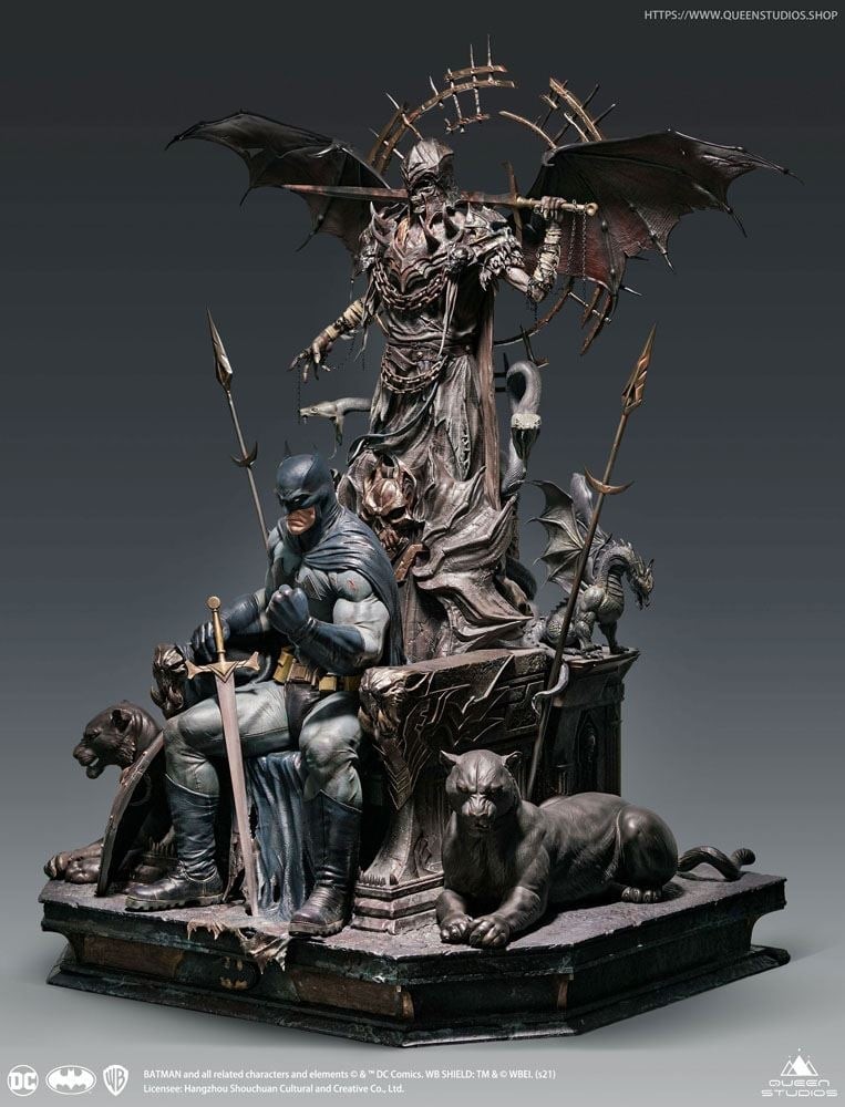 Batman On Throne - Queen Studios - DC Statue - Scala 1:4 - "exclusive Premium Edition" - Limitata...