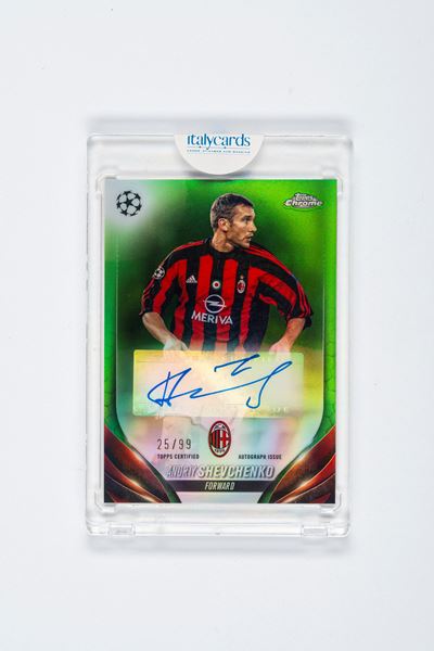 Andrij Ševčenko - Card Autografata – Milan – Numerata su 99 – Topps Chrome - 2023