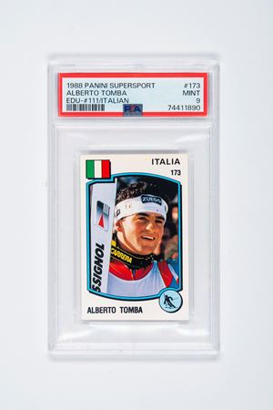 Alberto Tomba – Panini Supersport – 1988 – Graded PSA 9