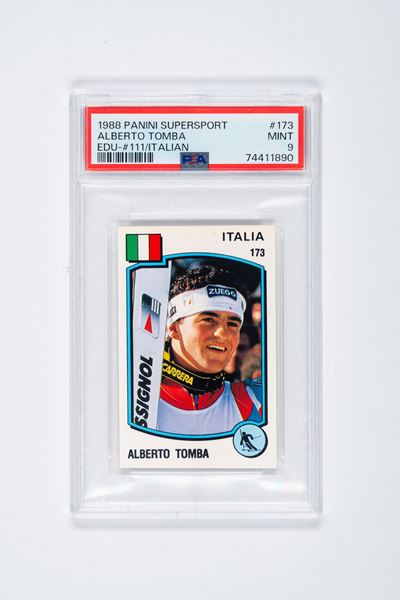 Alberto Tomba – Panini Supersport – 1988 – Gradata Psa 9