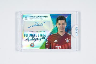 Robert Lewandowski – Card Autografata – Bayern Monaco – Numerata su 150 - Topps Ultimate Stage 20...