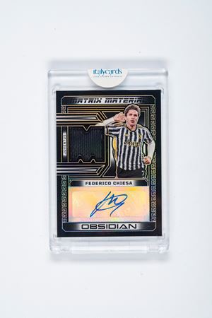Federico Chiesa – Card autografata – Juventus – Numerata su 4 – Panini Obsidian - 2023