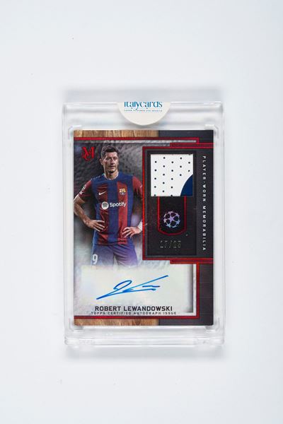 Robert Lewandowski – Card Autografata – Barcellona– Numerata su 25 – Topps Museum - 2024