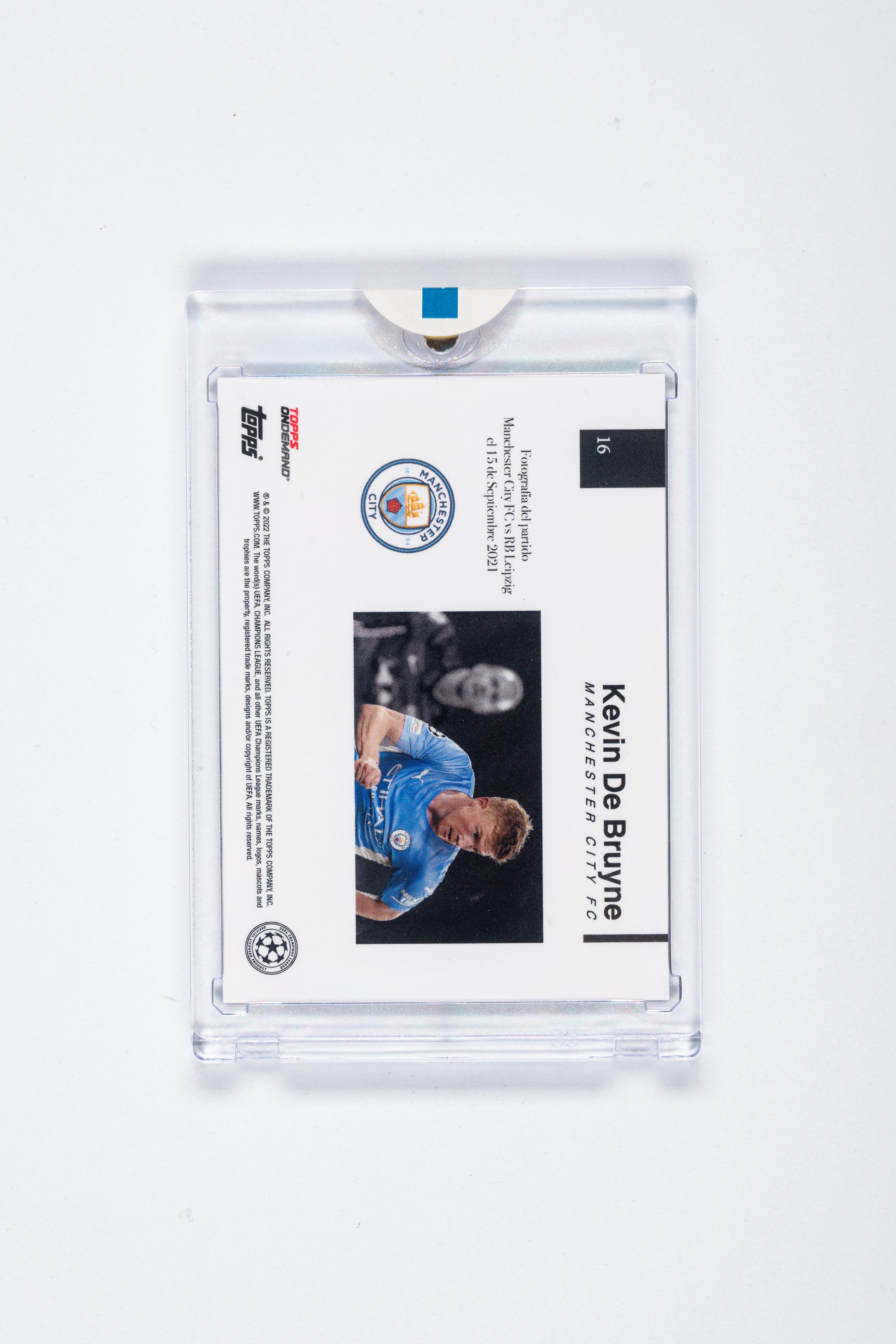 Kevin De Bruyne – Card Autografata – Manchester City – Numerata su 10 – Topps Simplicidad – 2022
