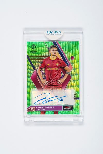 Paulo Dybala – Card Autografata – Roma – Numerata su 99 – Topps Finest – 2022