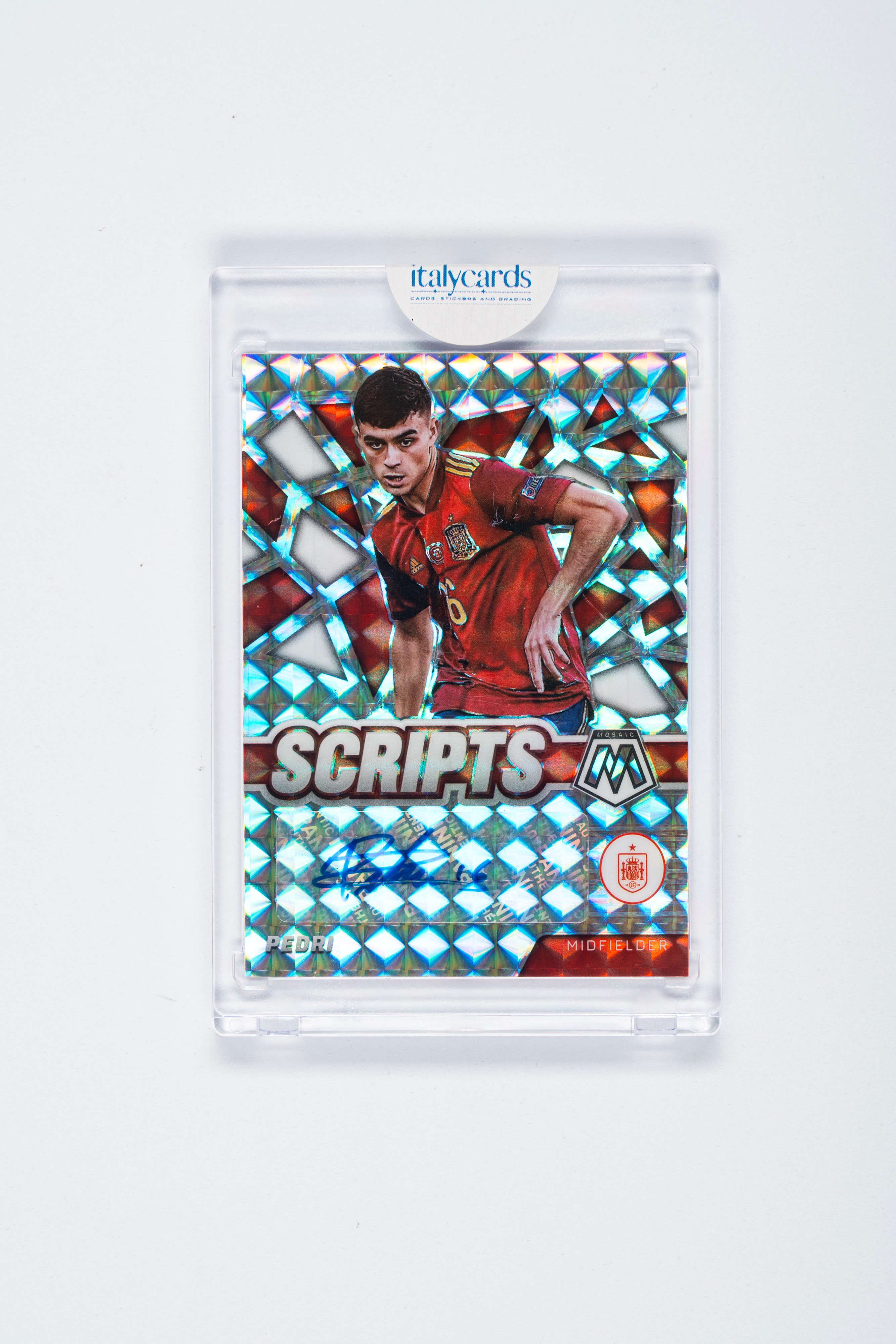 Pedri - Pedri – Card autografata – Spagna – Panini Mosaic Script – 2021 ...