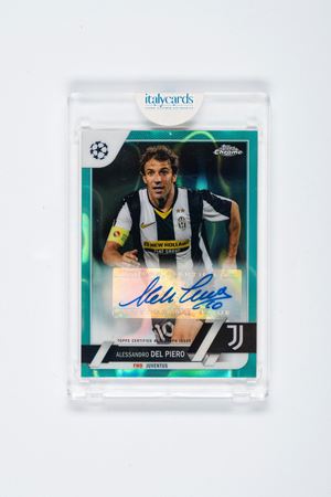 Alessandro De Piero – Card autografata – Juventus – Topps Chrome Aqua Lava – 2022