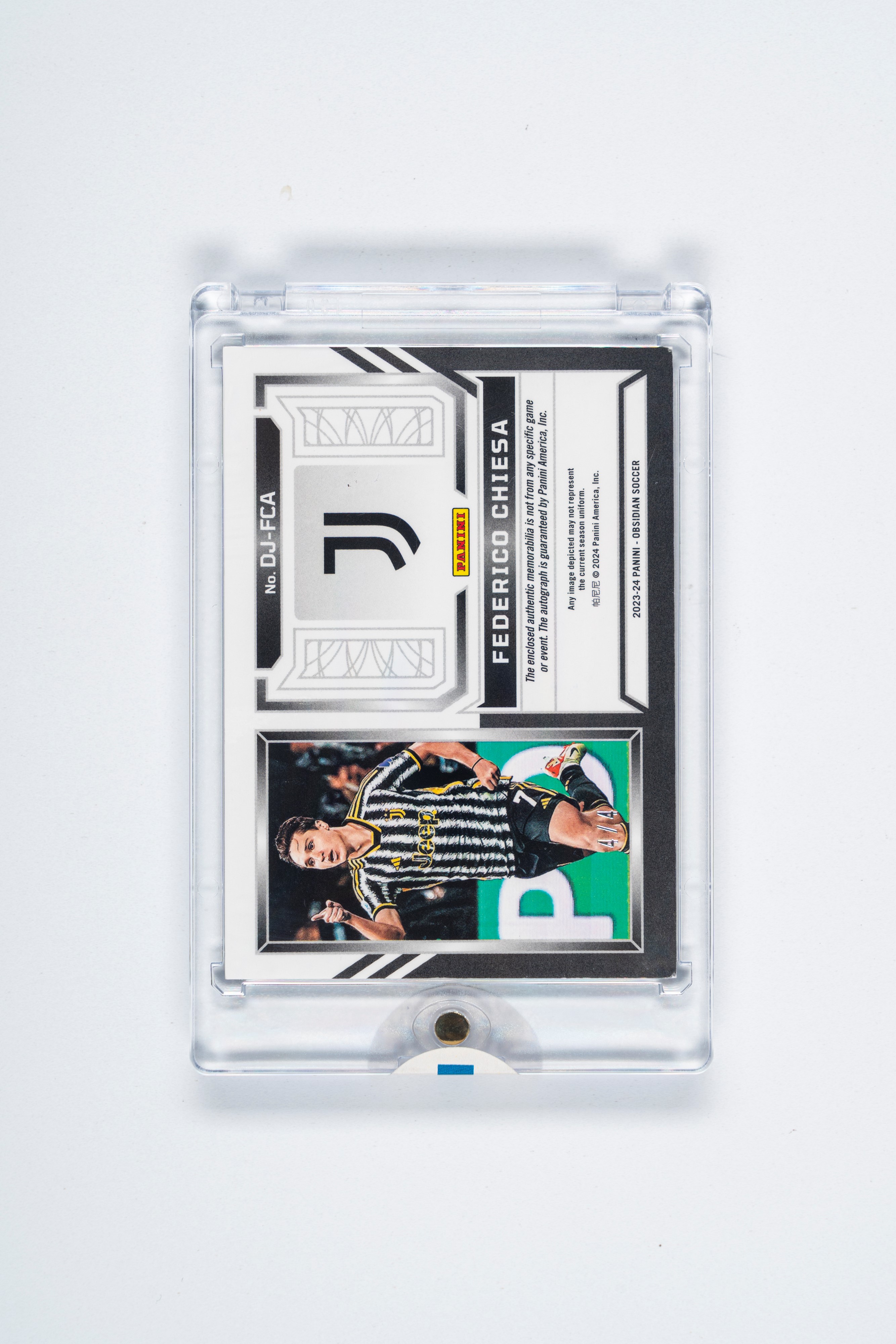 Federico Chiesa – Card Autografata – Juventus – Numerata su 7 – Panini Obsidian - 2023