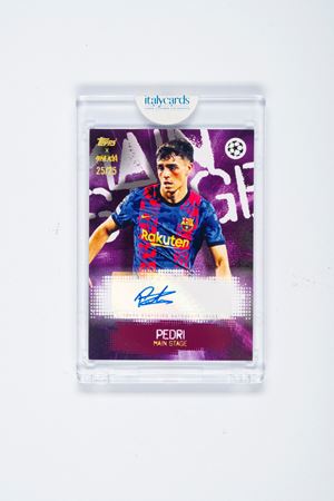 Pedri – Card autografata – Barcellona – Numerata su 25 - Topps UCL Steve Aoki – 2022