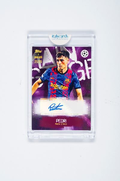Pedri – Card Autografata – Barcellona – Numerata su 25 - Topps Ucl Steve Aoki – 2022