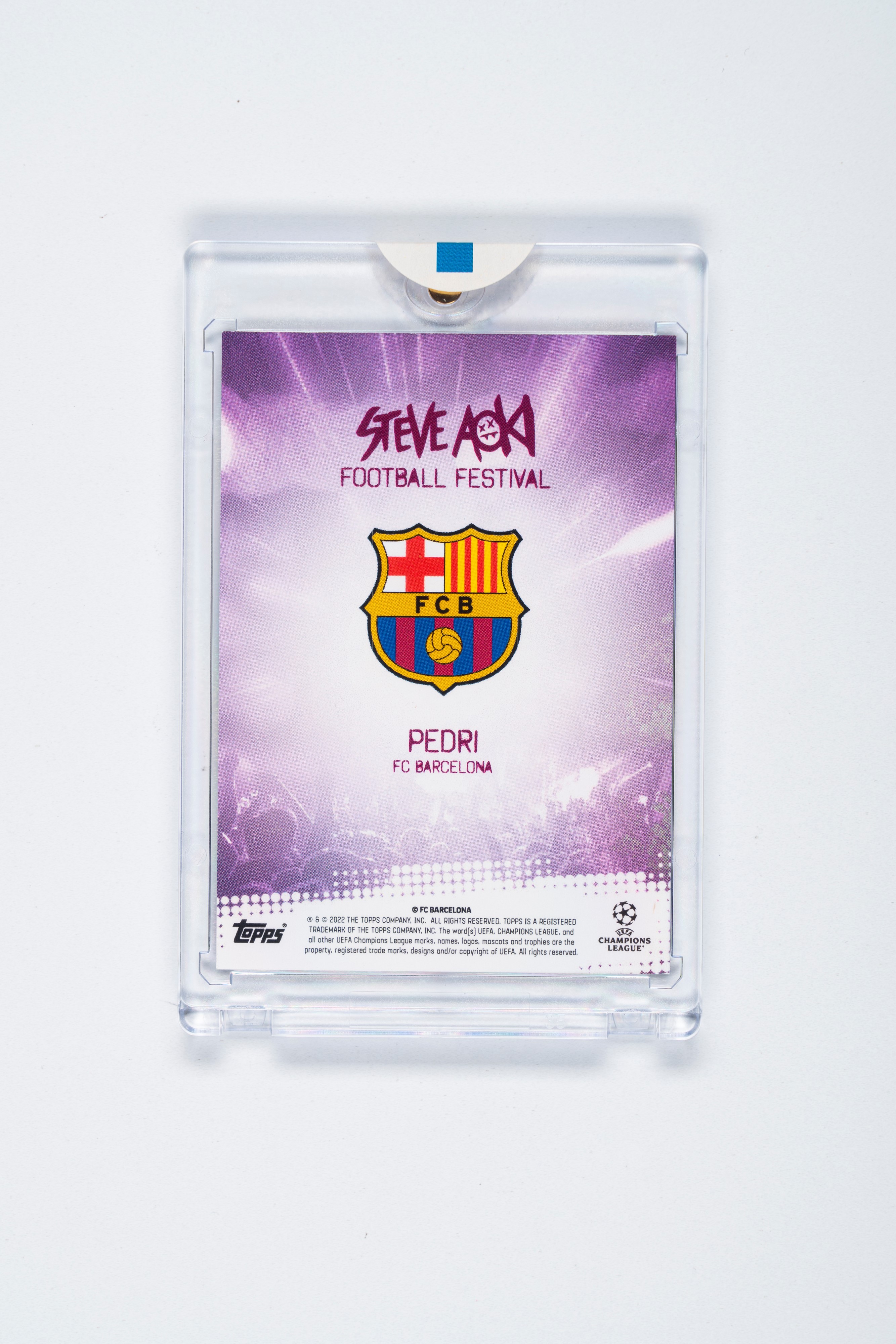 Pedri – Card Autografata – Barcellona – Numerata su 25 - Topps Ucl Steve Aoki – 2022