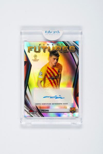 Pedri – Card Autografata – Barcellona – Numerata su 200 - Topps Finest – 2022