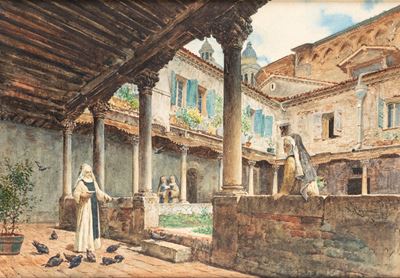 Venezia, nel Chiostro Dell'abbazia di San Gregorio