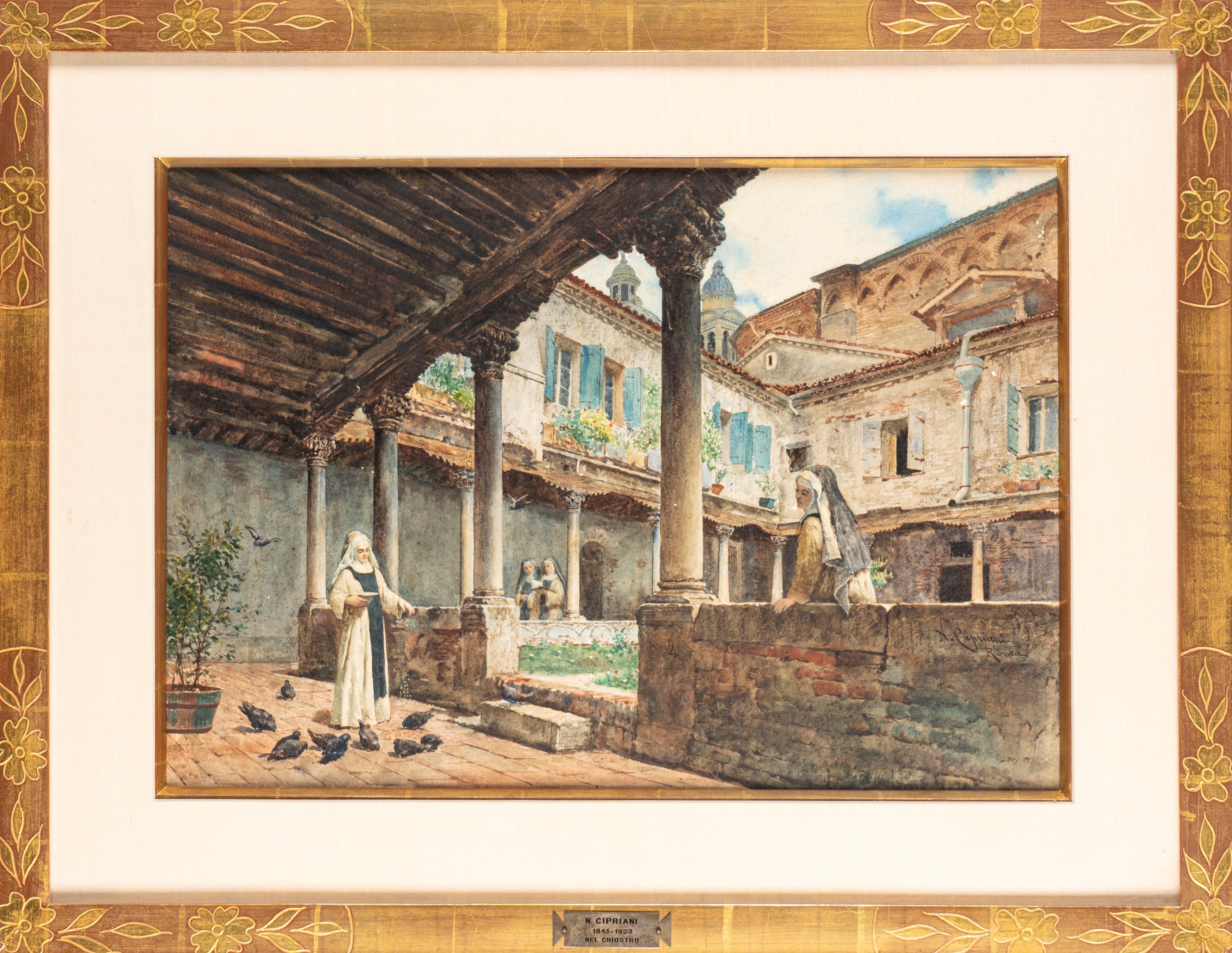 Nazzareno Cipriani - Venezia, nel Chiostro Dell'abbazia di San Gregorio