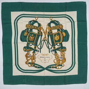 Brides de Gala silk twill scarf 