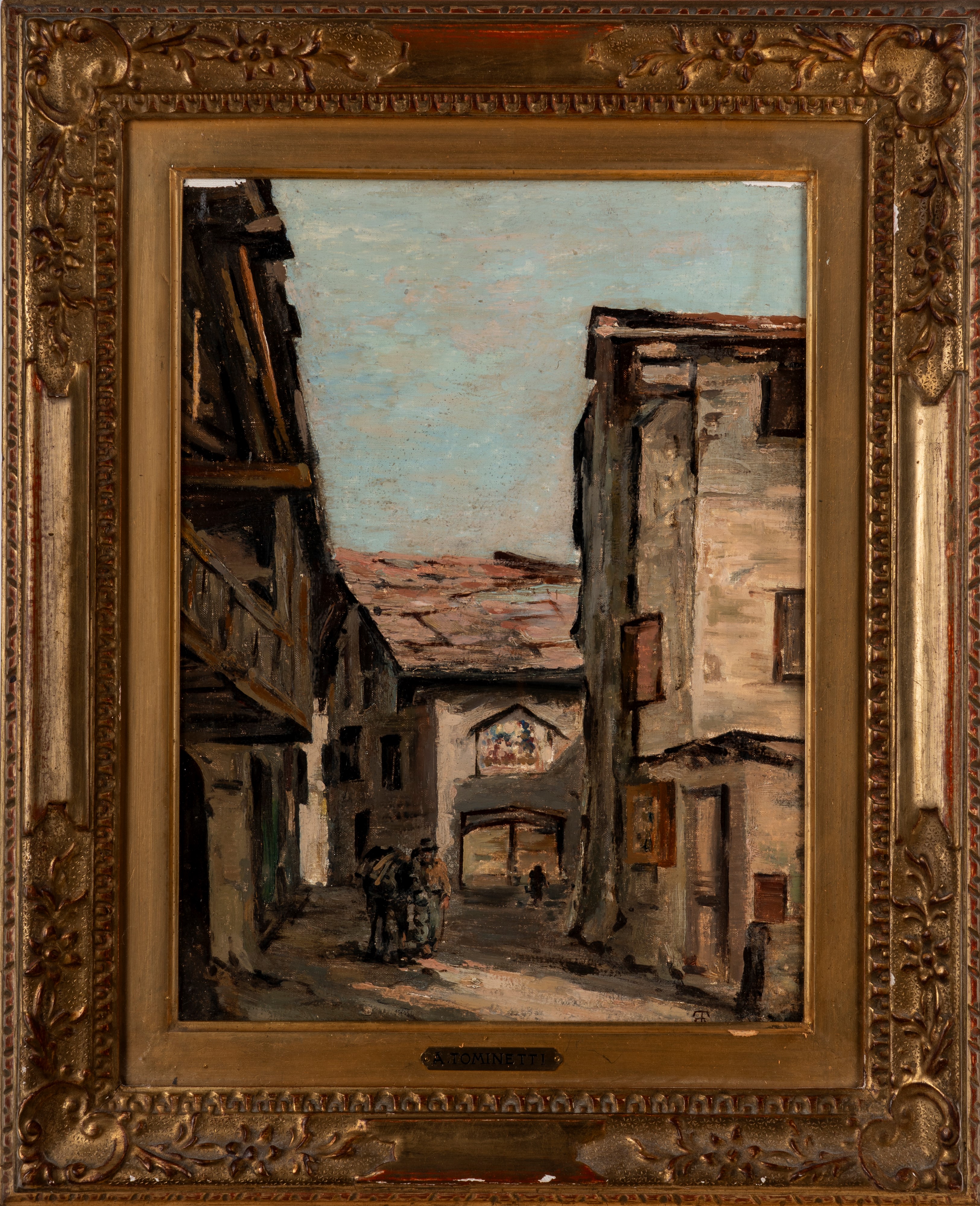Achille Tominetti - Veduta di Paese
