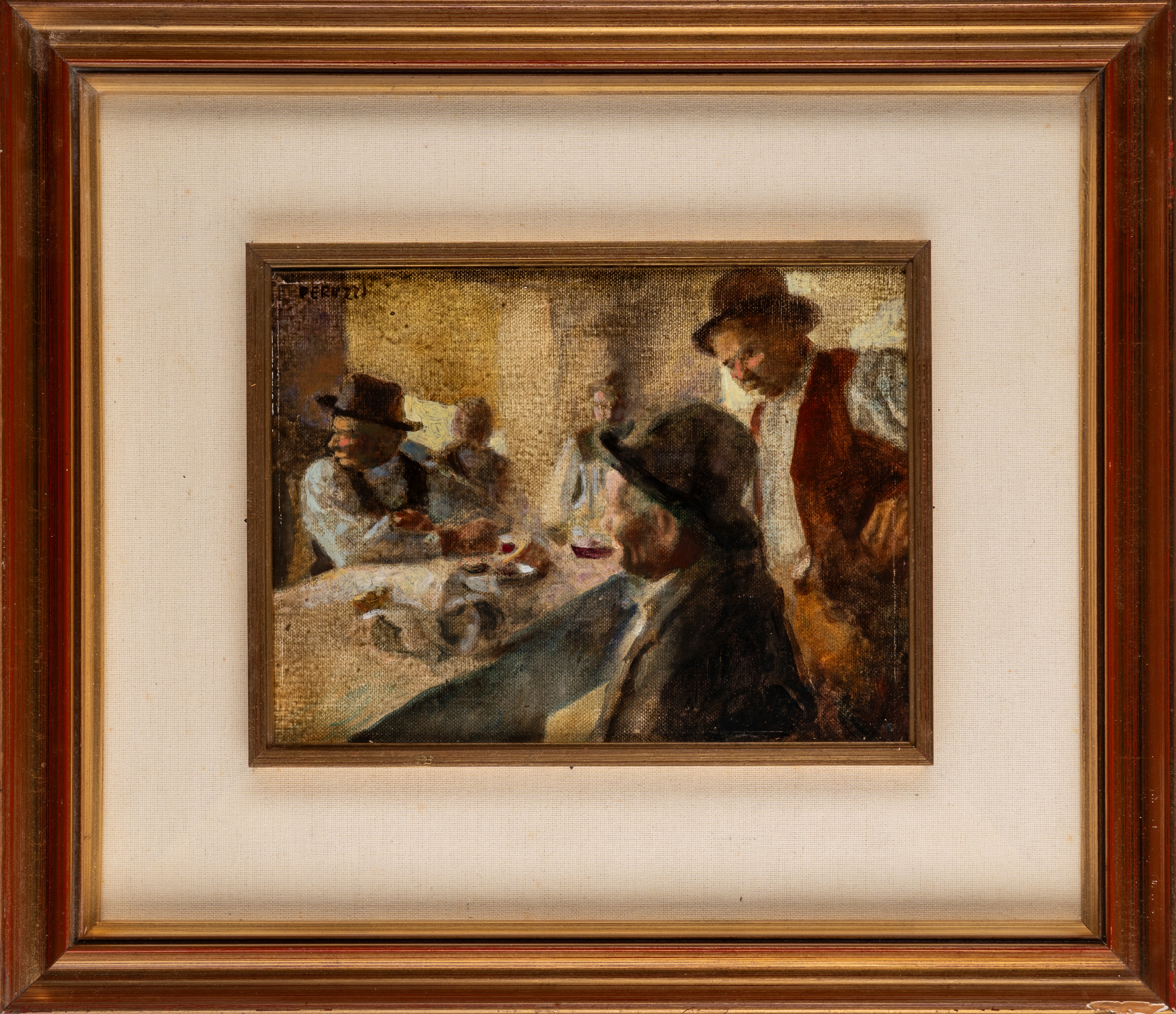 Cesare Peruzzi - Uomini All'osteria
