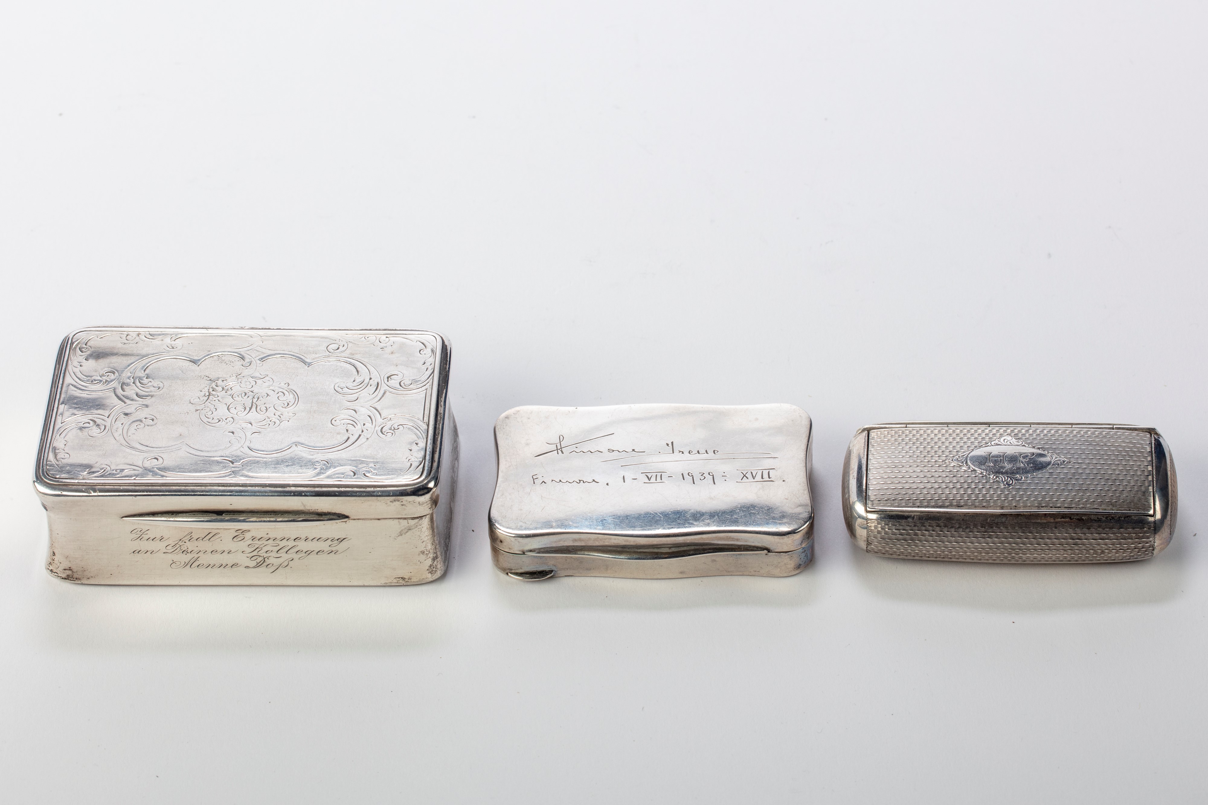 Three snuffboxes Northern Europe, late 19th/early 20th century ...