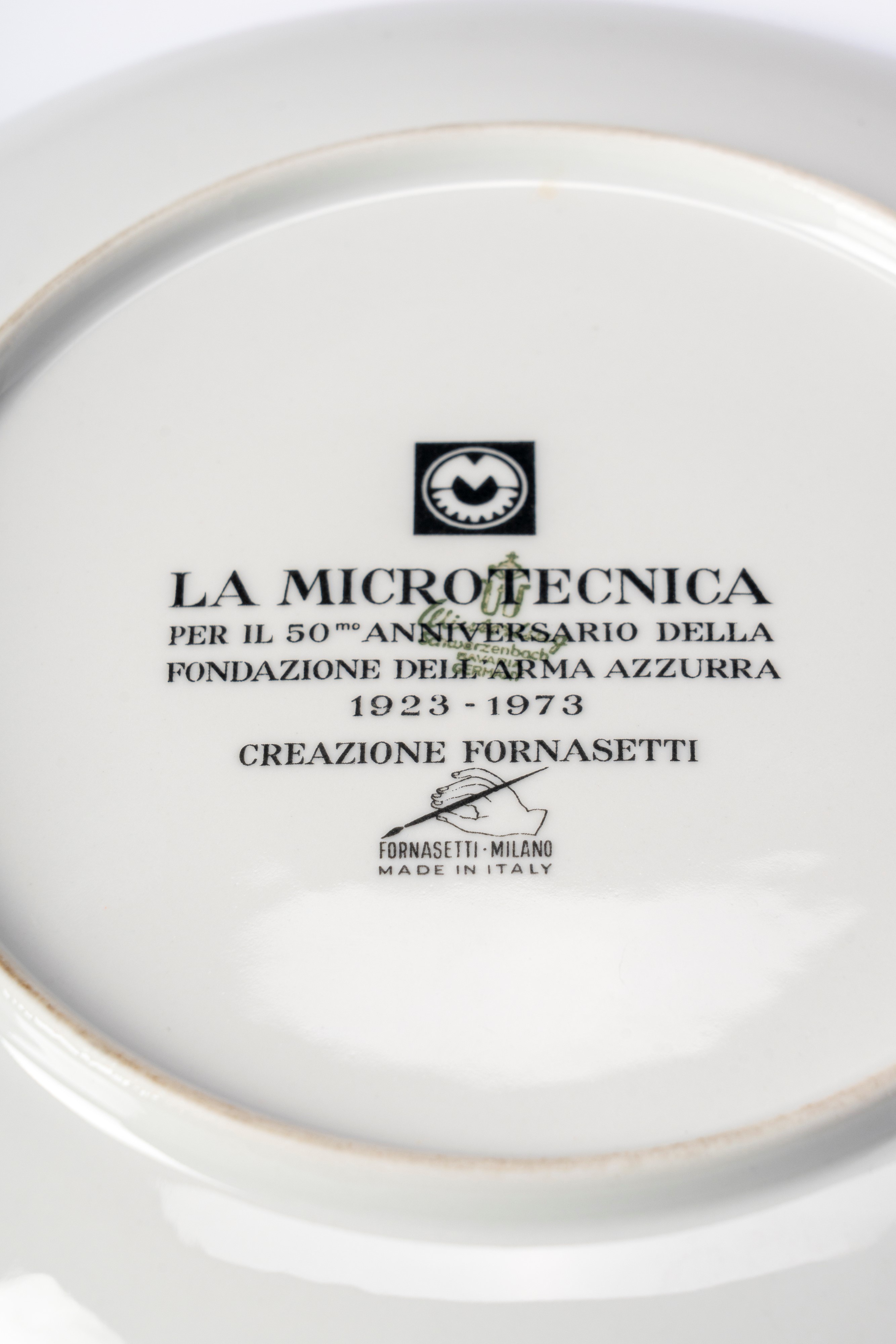 Piatto commemorativo 'La microtecnica'