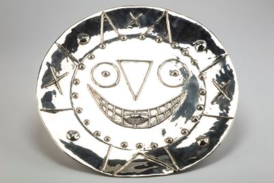 Horloge à la langue, piatto in argento, esemplare 17/20
