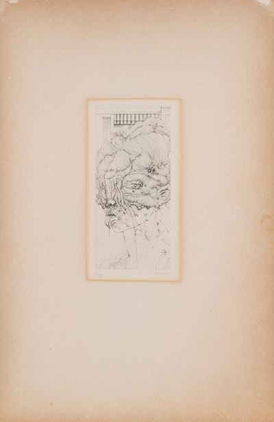Senza titolo (Volto), acquaforte