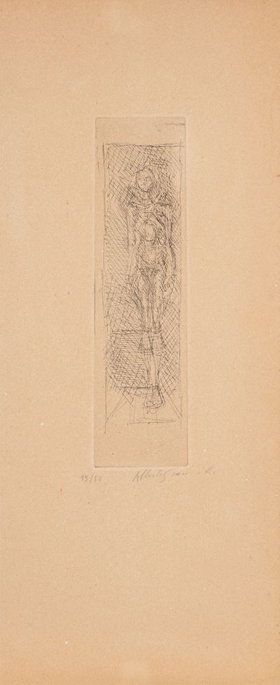 Nu de face, acquaforte, es. 15/50