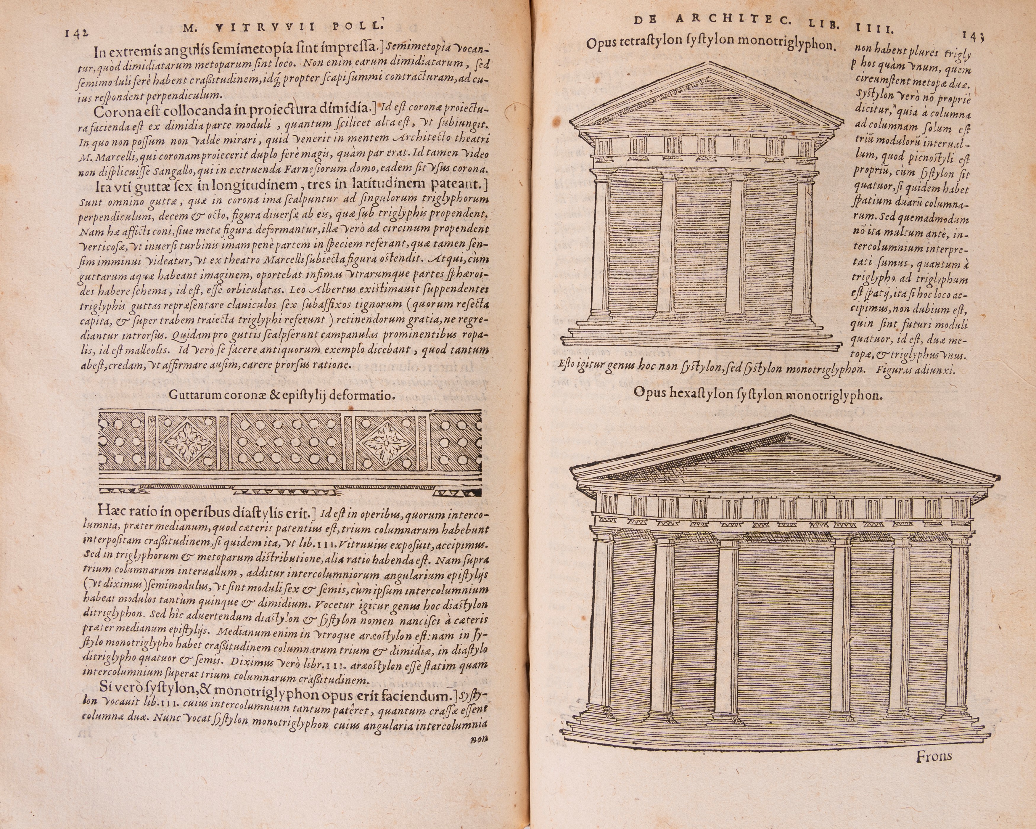 Marco Vitruvio Pollione - De Architectura libri decem, edizione del 1586