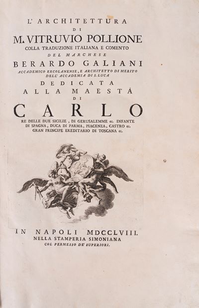 L'architettura con traduzione italiana e commento del Marchese Berardo Galiani