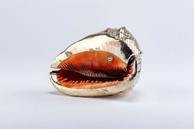 Conchiglia decorativa in argento