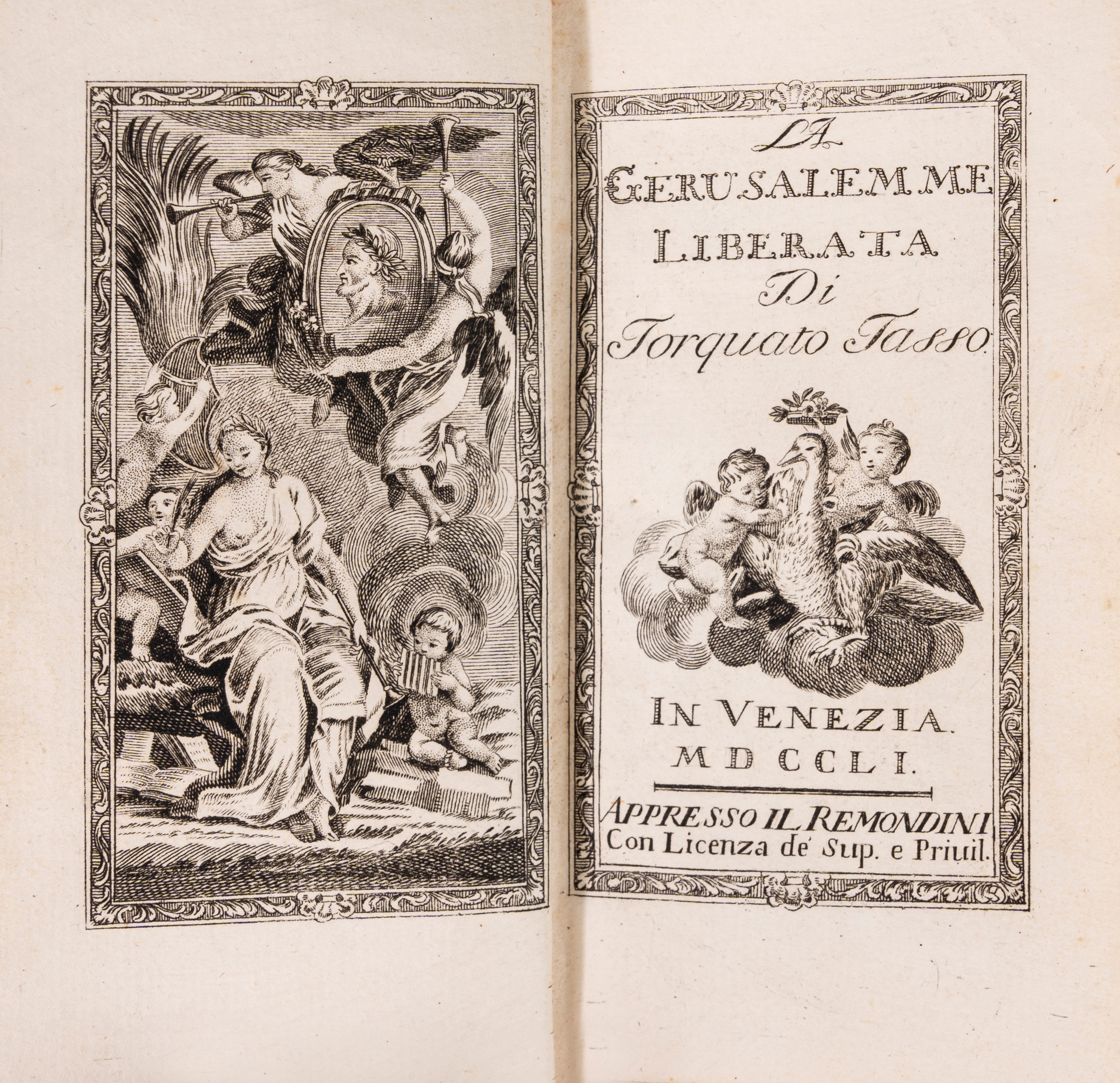 Torquato Tasso - La Gerusalemme Liberata, Rara edizione del 1751