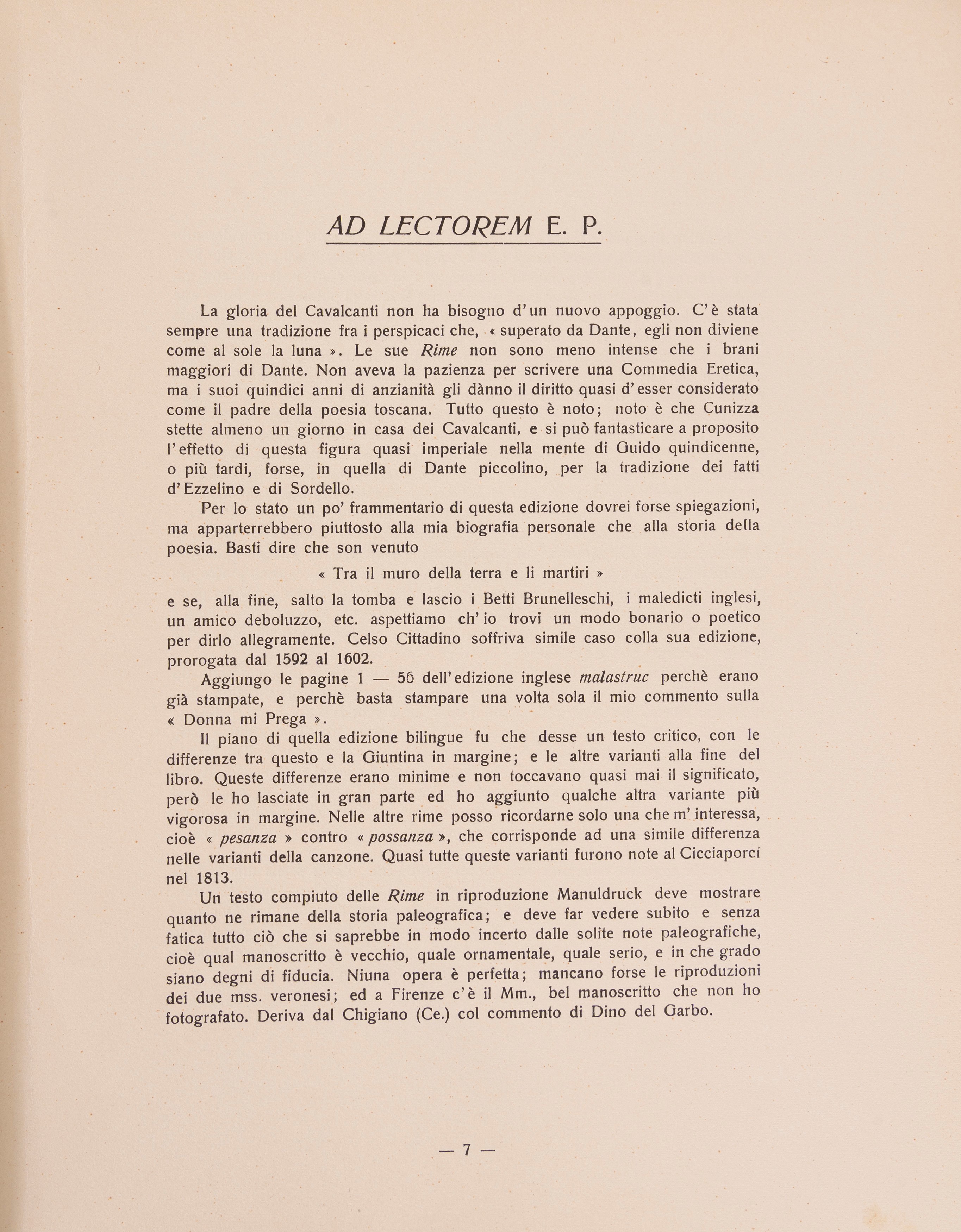 Ezra Pound - Rime di Guido Cavalcanti