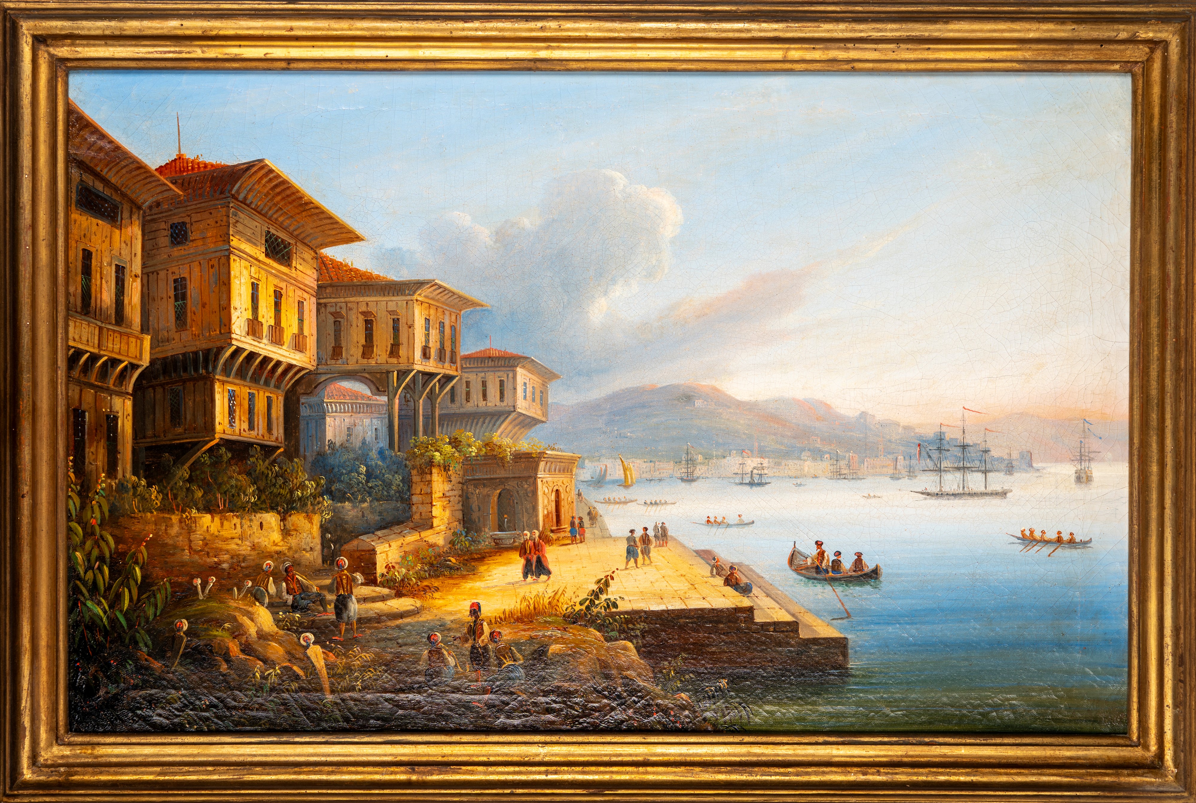Scuola Europea, Secolo XIX - Veduta di Istanbul; Veduta del Bosforo