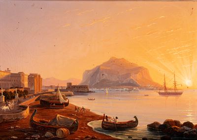 Veduta di Palermo con il Monte Pellegrino