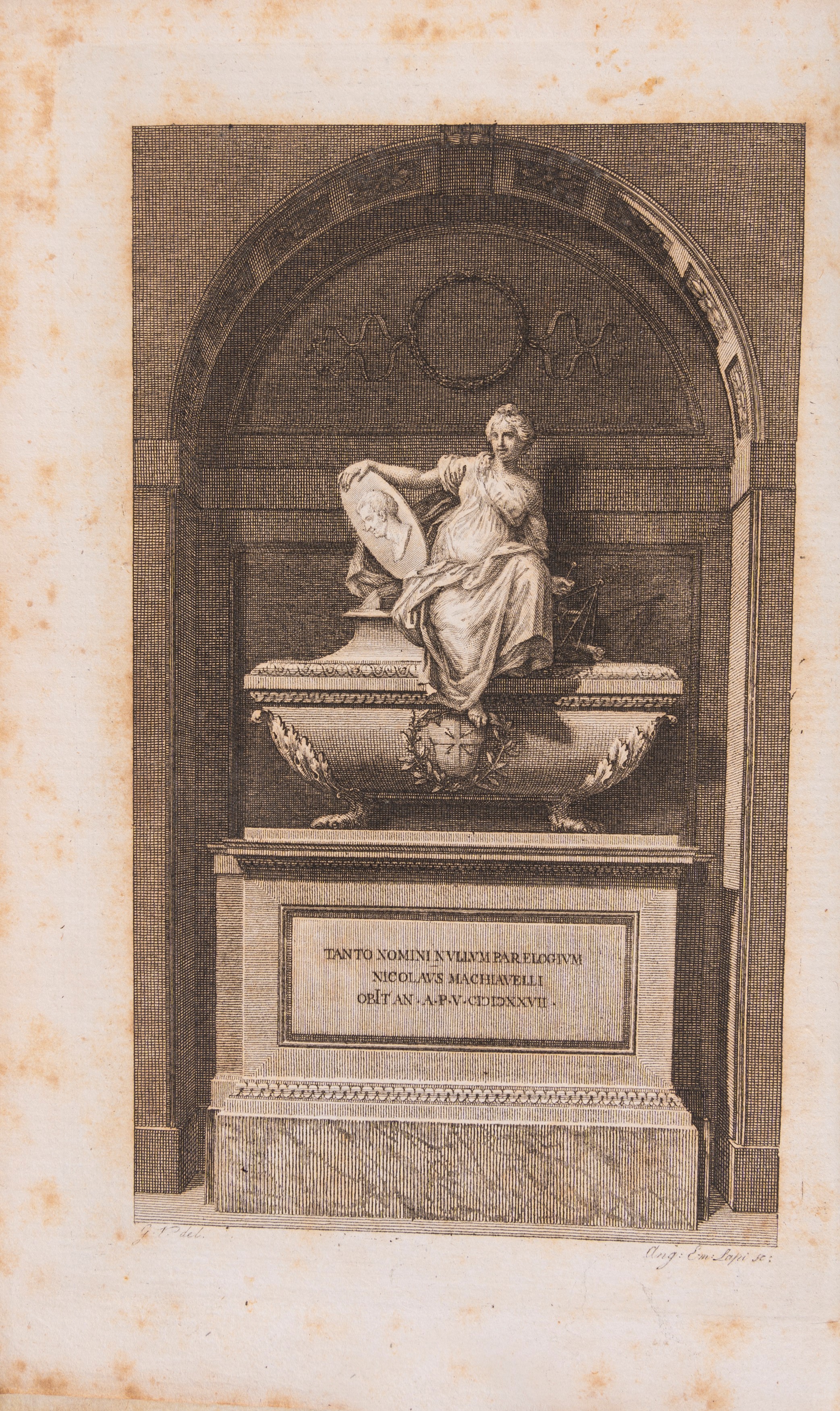 Niccolò Machiavelli - Opere complete, edizione rara del 1796