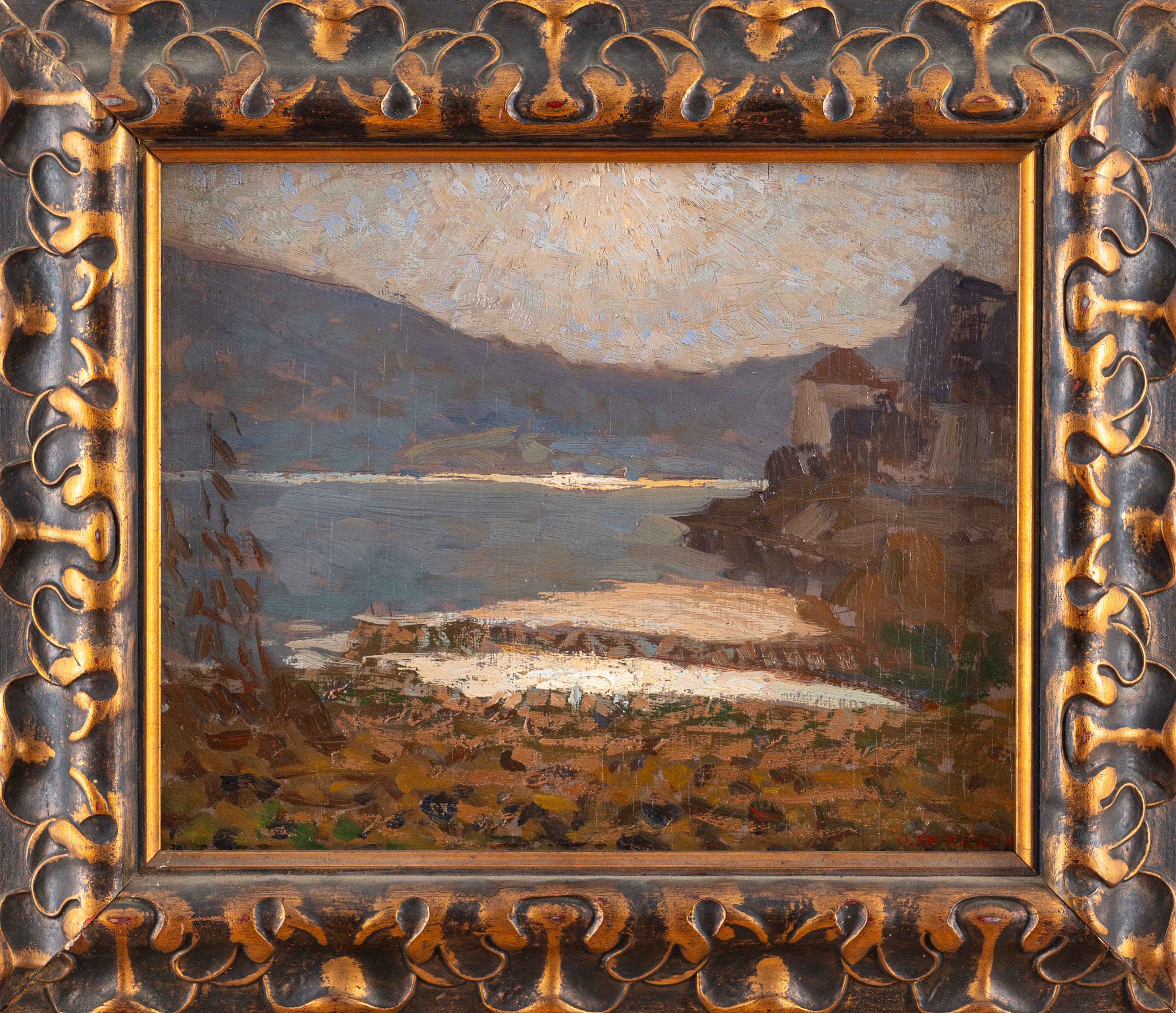 Oreste Albertini - Paesaggio con Lago